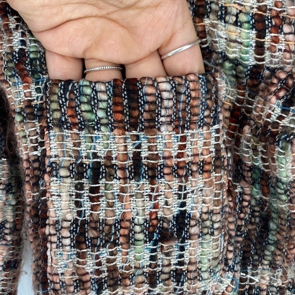 Anthropologie Ett:twa Fringed Tweed Academy Blazer - Picture 8 of 11